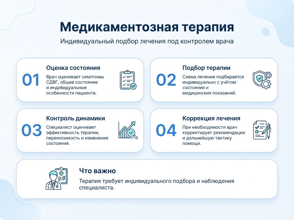Лечение СДВГ в Ирбите у детей и взрослыхинфографика